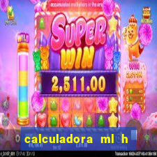 calculadora ml h para mcg kg min